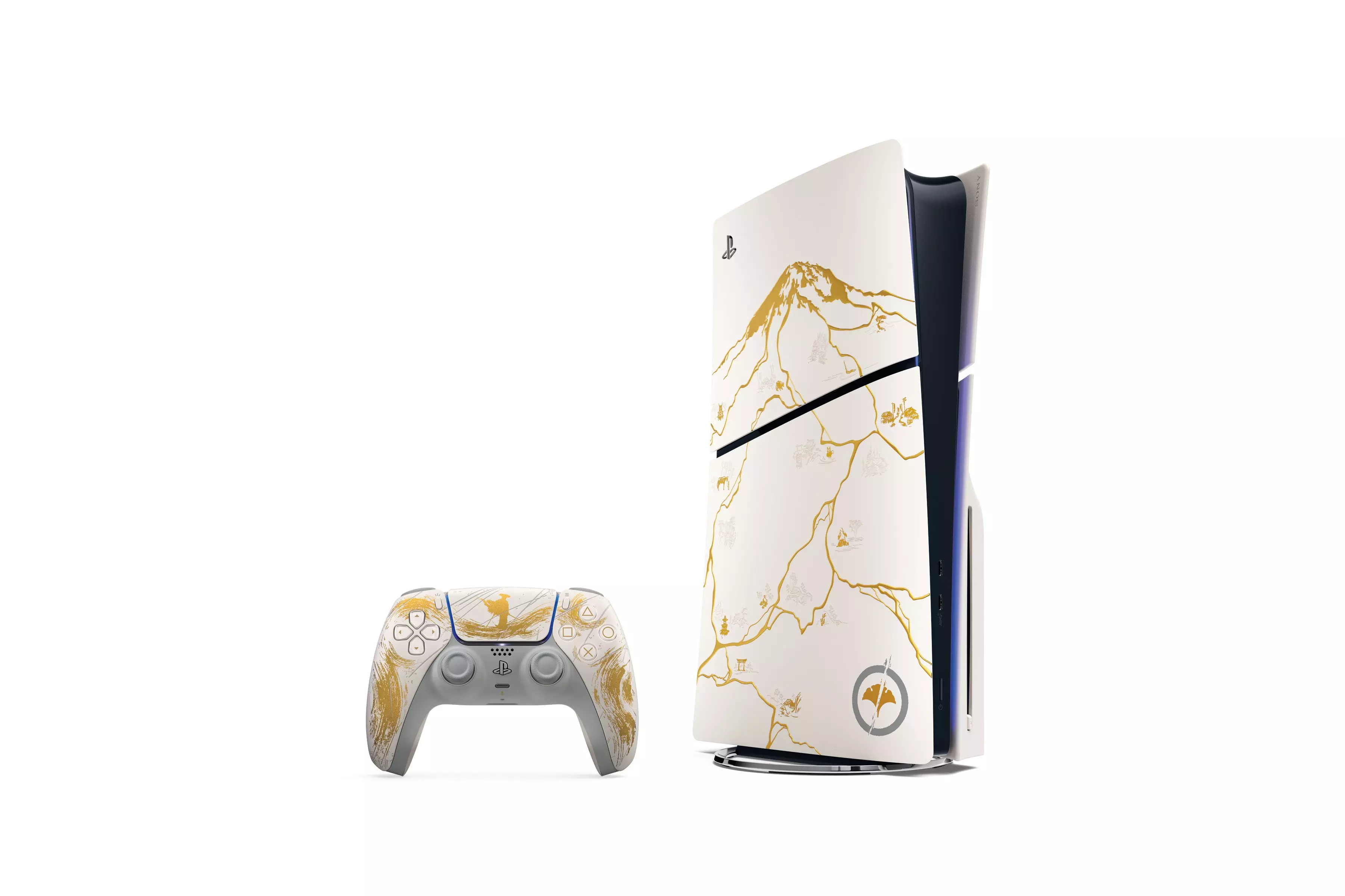 Sony PlayStation 5 Slim Console - Ghost of Yotei Gold